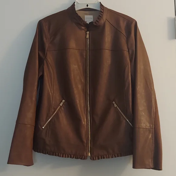 Chico's Jackets Coats Chicos Brown Jacket Poshmark
